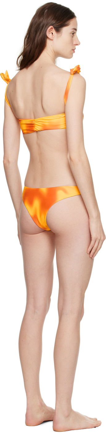 Plavky GUIZIO Guizio Mona Tie-Front Bikini Oranžová | MB 5, 2