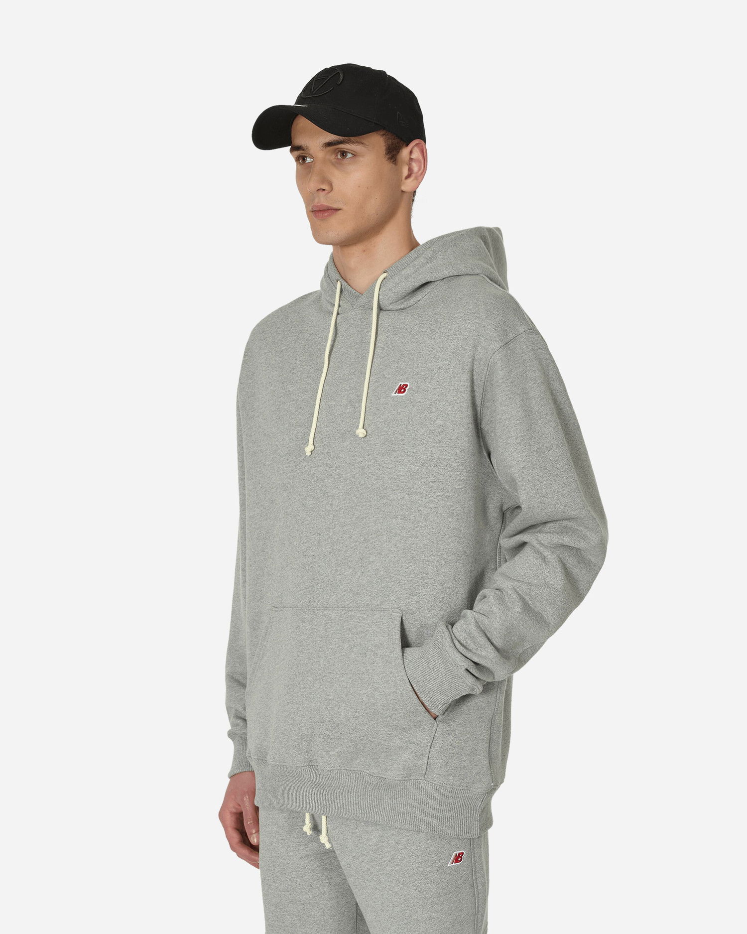 Mikina New Balance Hoodie Made in USA Šedá | MT21540_AG, 1