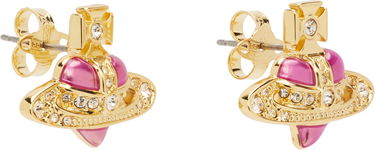 Náušnice Vivienne Westwood Diamante Heart Orb Stud Earrings Metalická | 6201033K-02R927-, 1