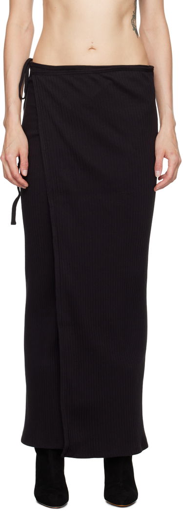 Sukňa Baserange Wrap Maxi Skirt Čierna | SKBR-RIB-000, 0