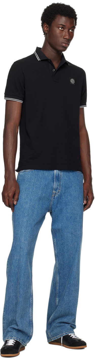 Polo tričko Stone Island Organic Piqué Polo by Stone Island Čierna | K2S15 2200007 S0018, 3
