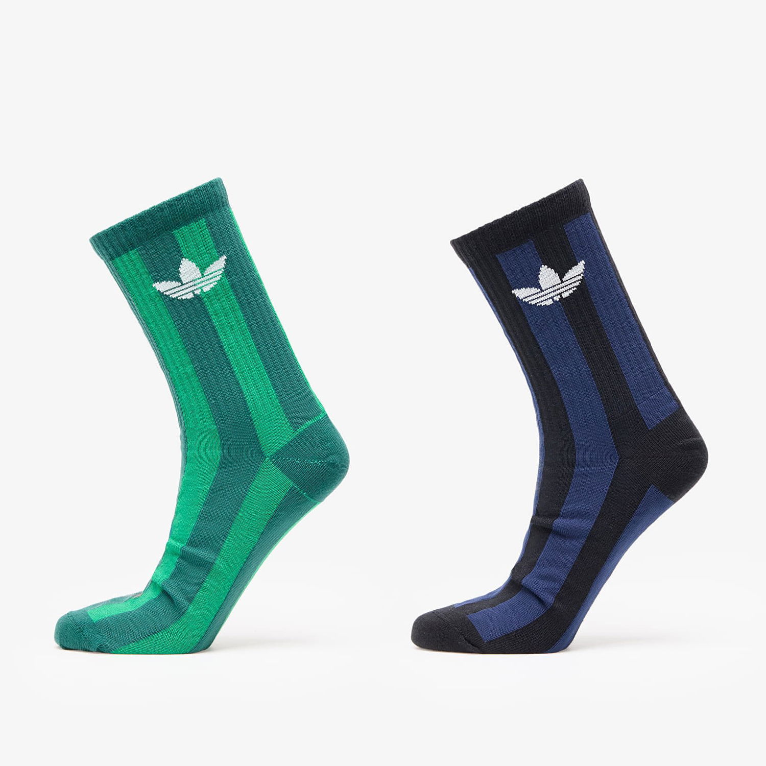 Ponožky adidas Originals Striped Crew Socks 2-Pack Zelené | JW7984, 0