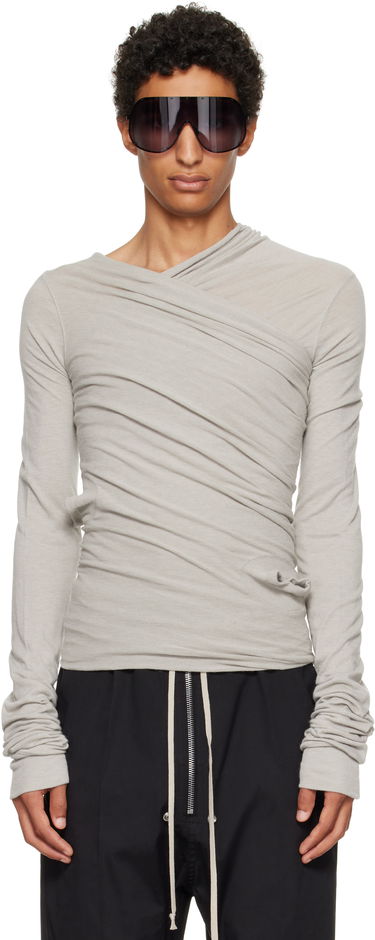 Tričko Rick Owens Rick Owens Concordians Hollywood Banana Long Sleeve T-Shirt Šedá | RU02E1262 JR, 0
