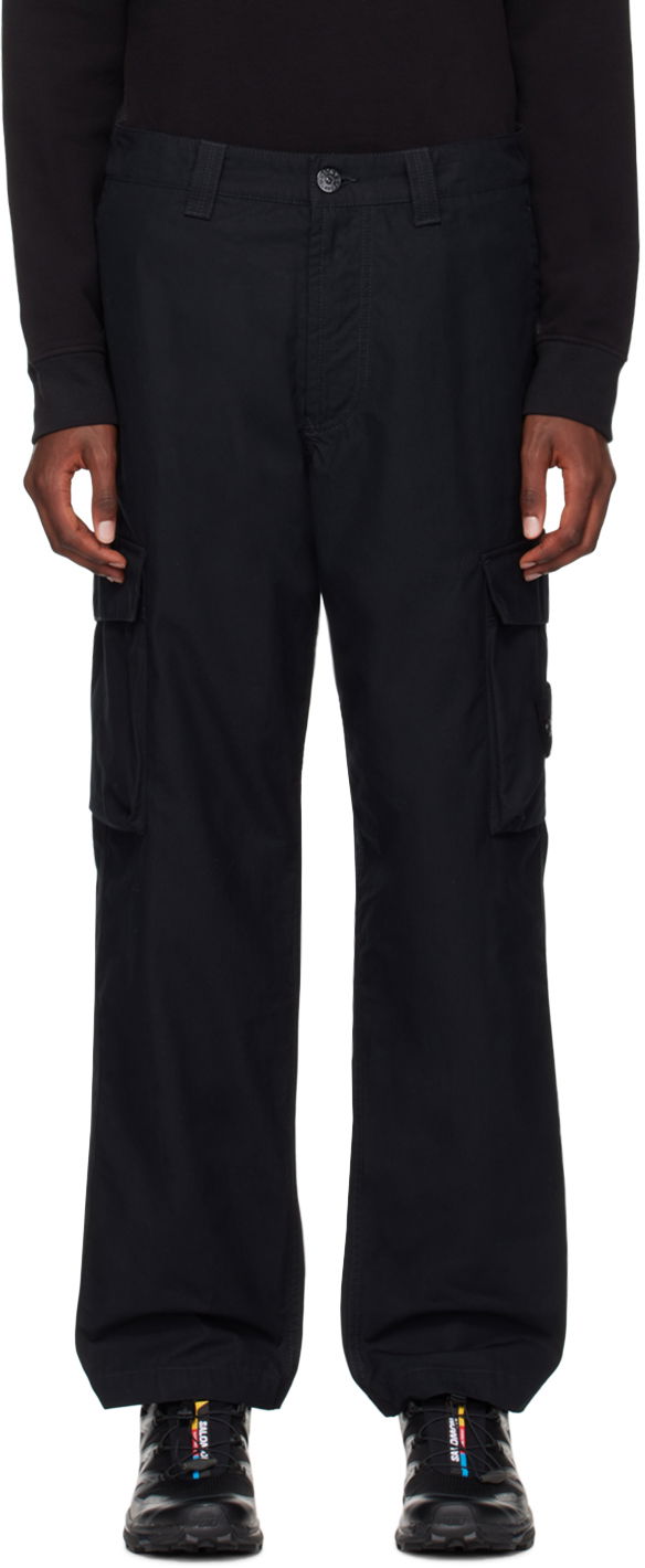 Cargo nohavice Stone Island Black Logo Patch Cargo Pants Čierna | 8115311F1, 0