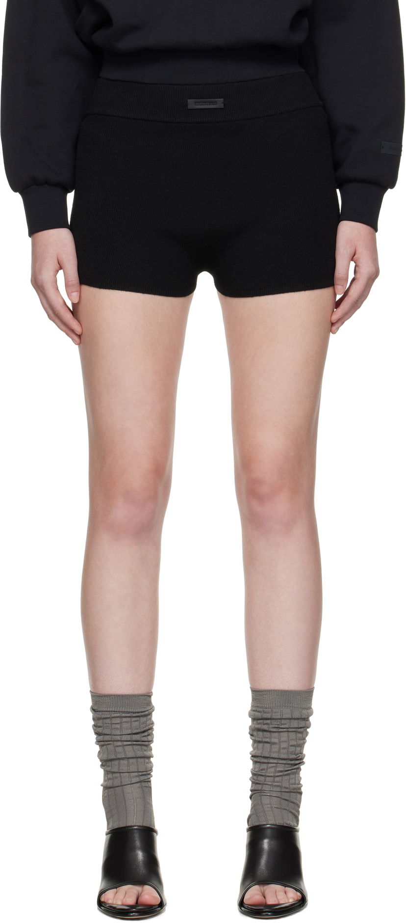 Boxerky Fear of God Fear of God ESSENTIALS Soft Rib Knit Boxer Shorts Čierna | 192SP257700FW