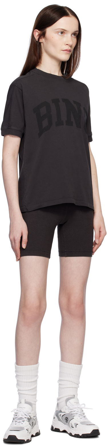 Tričko Anine Bing Jaylin T-shirt with Logo Šedá | A-08-10527-WBL25, 3
