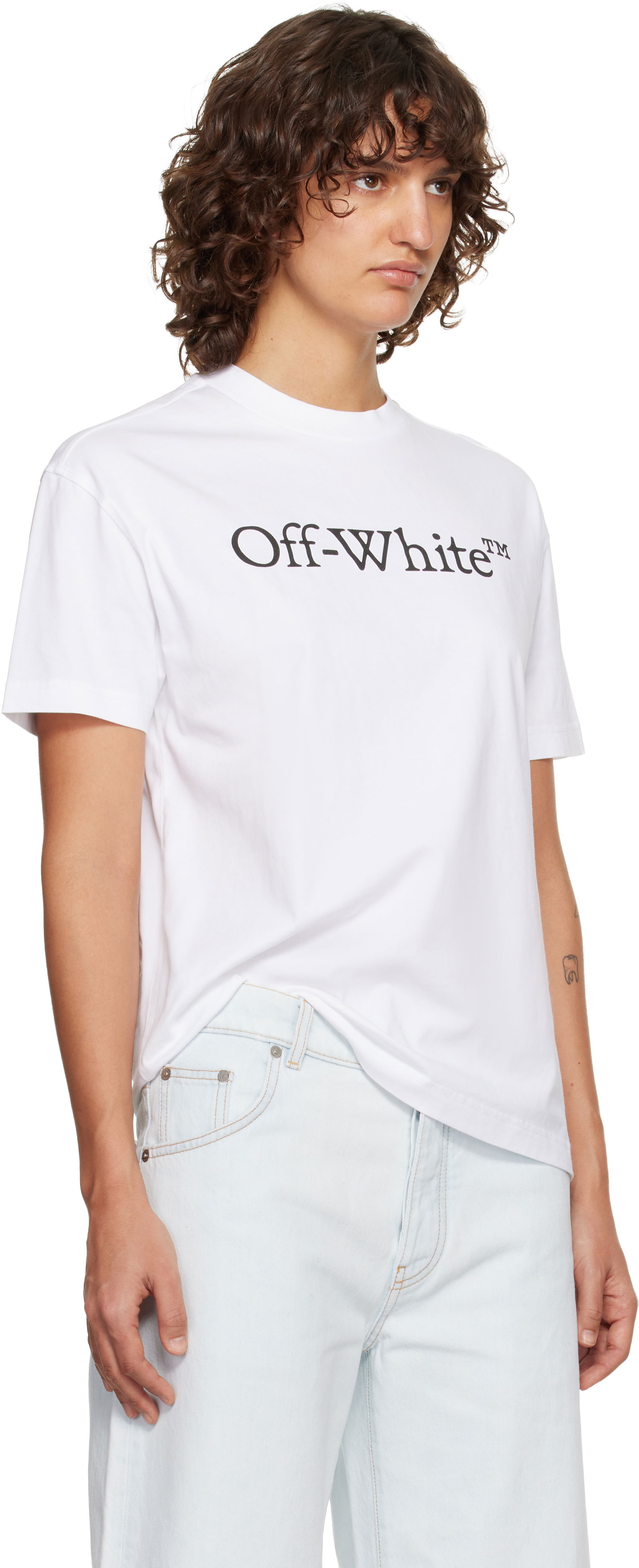 White Big Bookish Skate T-Shirt