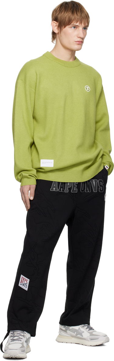Sveter AAPE by A Bathing Ape AAPE by A Bathing Ape AAPE NOW Knit Sweater Zelené | AAPKNMB333XXNGRL, 3