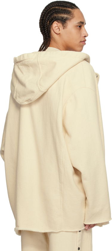 Mikina Rick Owens Rick Owens DRKSHDW Peter Zipped Hoodie Béžová | DU01E3289 FN, 2