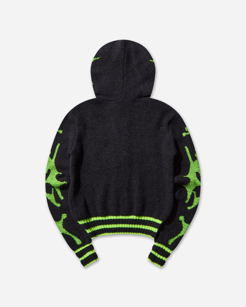 Sveter Chopova Lowena Neon Cartoon Knit Cardigan Čierna | 5257 BLCKYLLW