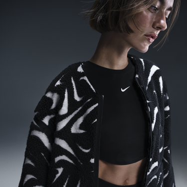Bunda Nike Sportswear Fleece Jacket Čierna | FV8025-010, 2