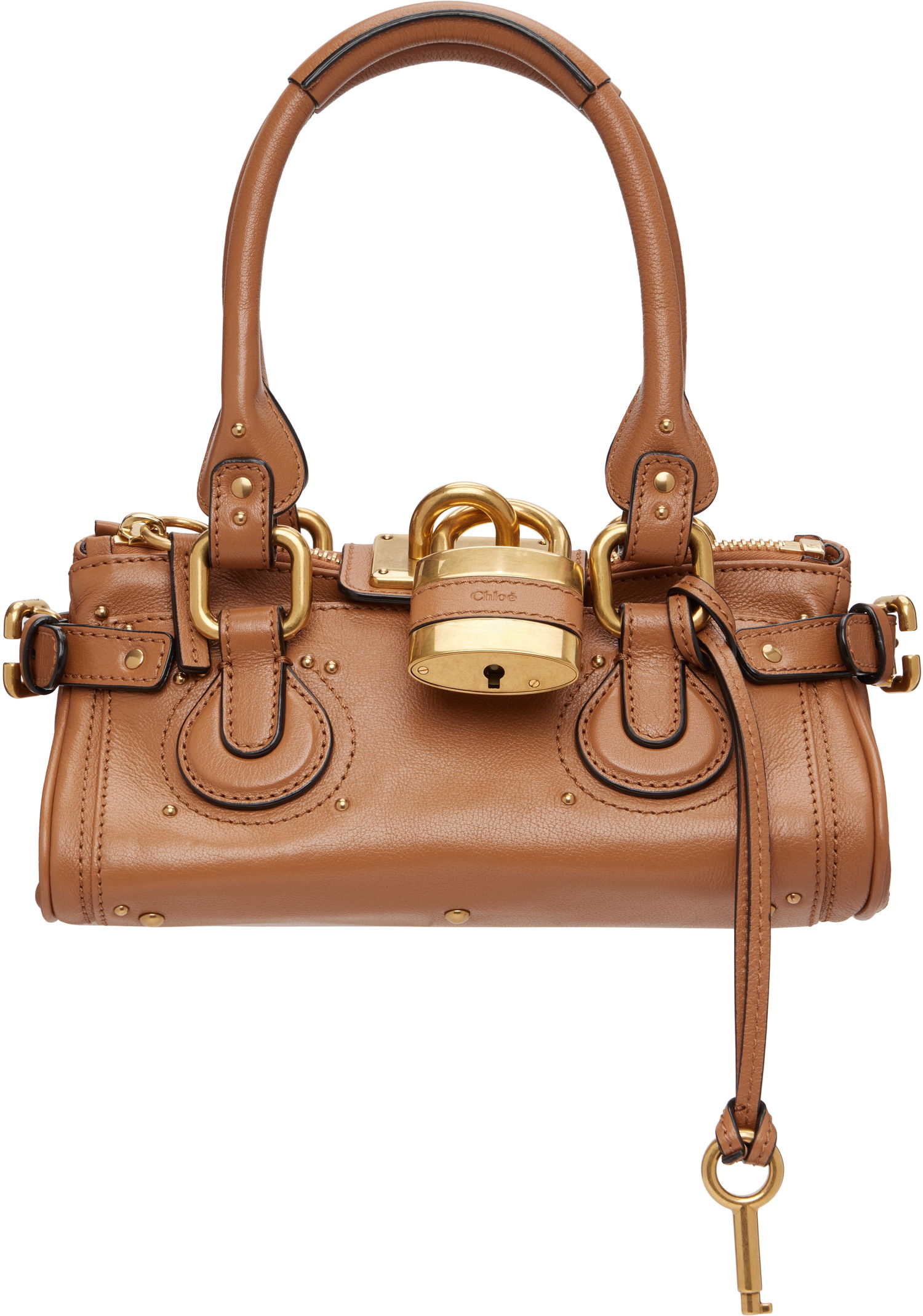 Kabelka CHLOÉ Small Paddington Top Handle Padlock Bag Hnedá | CH26SS805P75, 0