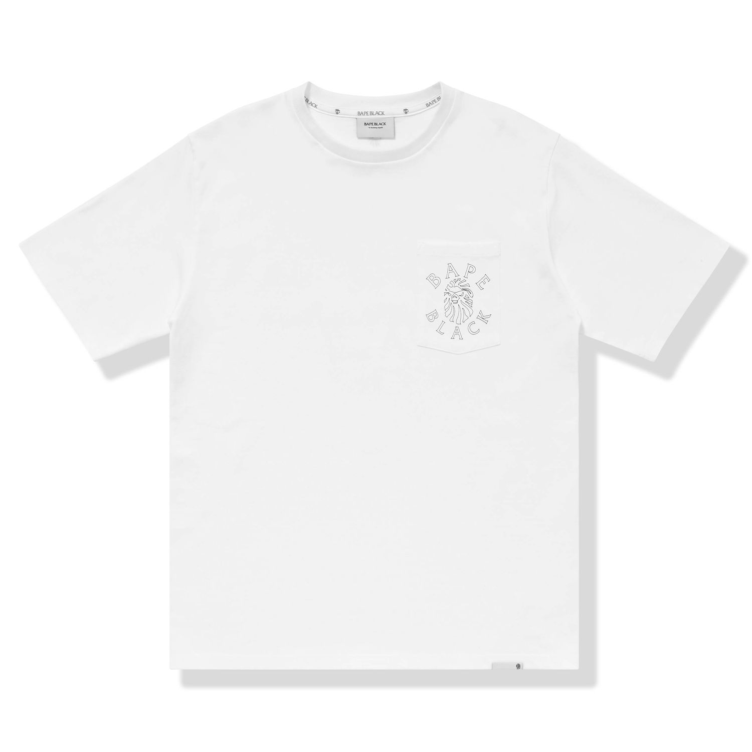 Tričko BAPE BAPE BLACK Logo Pocket Tee White Biela | 1I20-109-006 WH, 0