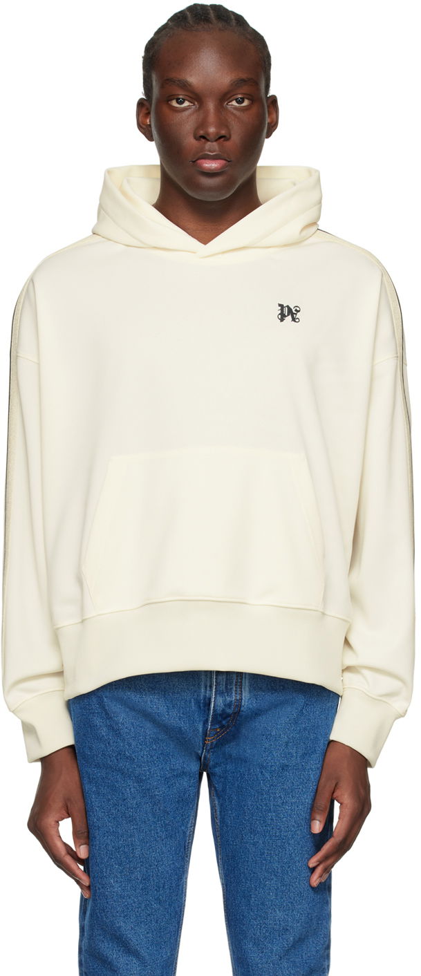 Mikina Palm Angels Monogram Track Hoodie "Off-White" Béžová | PMBD043R24FAB0010310, 0