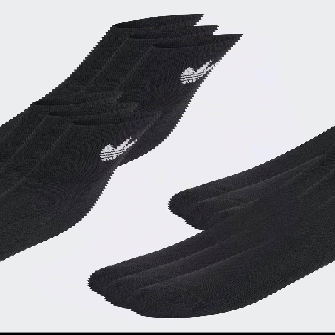 Ponožky adidas Originals Mid Ankle Socks –⁠ 6 pack Čierna | IJ5626, 0