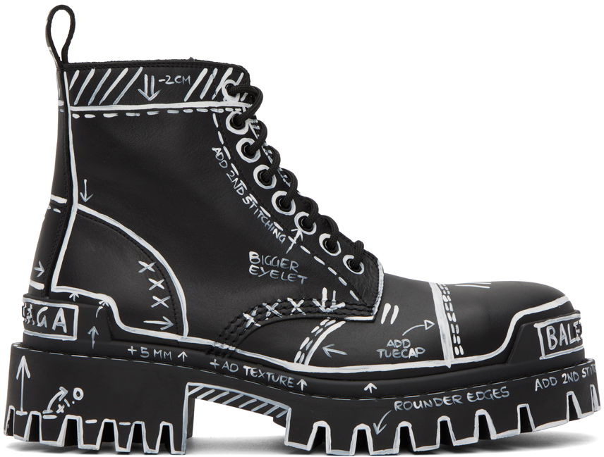 Tenisky a topánky Balenciaga Strike Lace-Up Boots "Black" Čierna | 589338-WBEF2-1090, 0