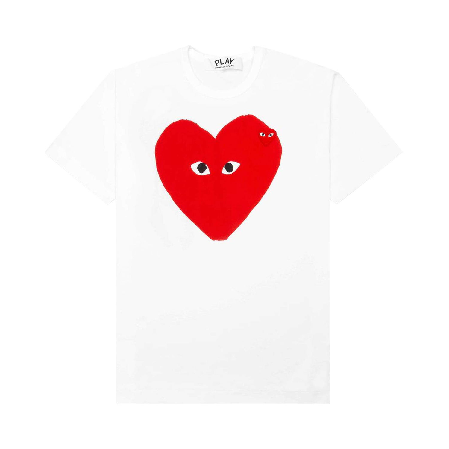 Tričko Comme des Garçons PLAY Red Emblem Small Eyes T-Shirt Biela | AZ T220 051 1, 1
