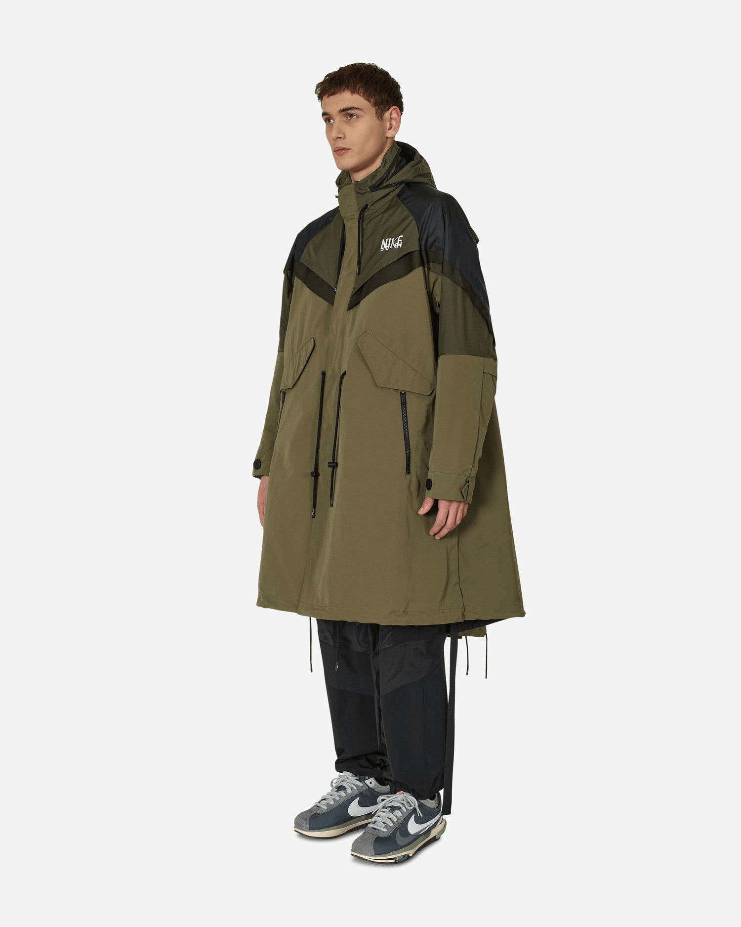Trenčkot Nike Sacai x Trench Jacket Zelené | DQ9027-222, 1