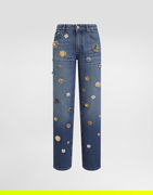 Dolce & Gabbana 5-Pocket Embellished Denim Trousers