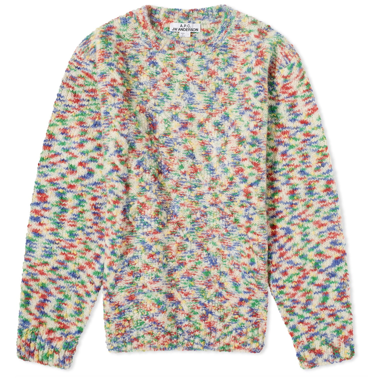 Sveter A.P.C. JW Anderson x Connor Crewneck Zelené | WOAPE-H23201-SAA, 0