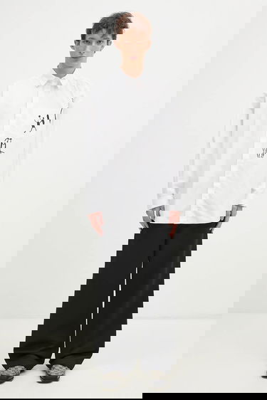 Košeľa WOOD WOOD Rofus Oversized Relaxed Print Shirt Biela | 12435315.1226, 4