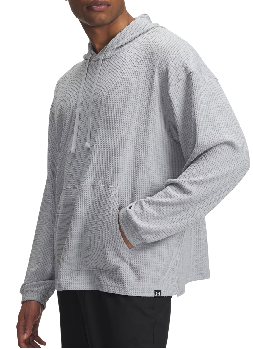 Mikina Under Armour Rival Waffle Hoodie Šedá | 1383108-011, 0