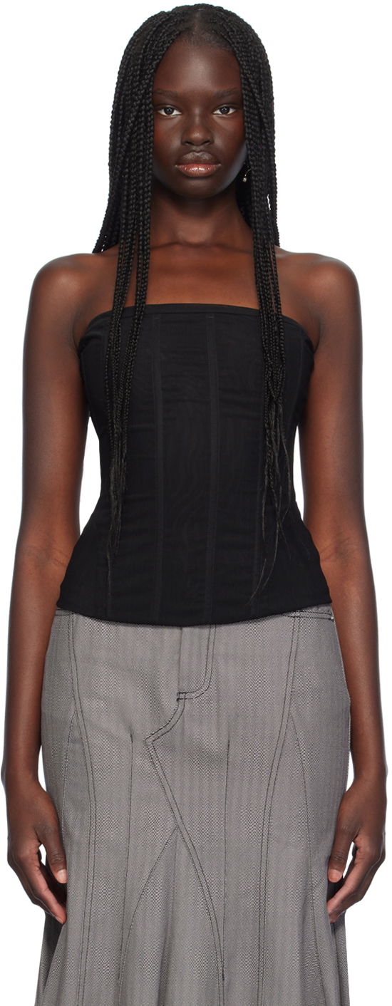Tielko Miaou Miaou Libra Corset Top Čierna | 7063PM3BLK, 0