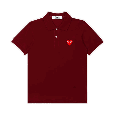 Polo tričko Comme des Garçons PLAY Red Heart Polo Shirt Vínová | AZ T005 051 3, 0
