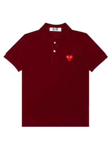Polo tričko Comme des Garçons PLAY Red Heart Polo Shirt Vínová | AZ T005 051 3