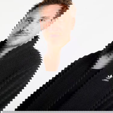 Bunda adidas Performance Trefoil Essentials Teddy Fleece Jacket Čierna | JV7676, 1