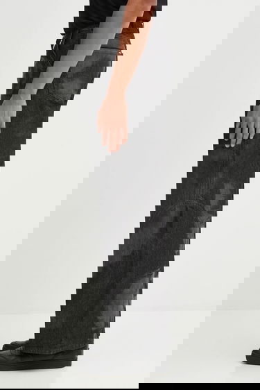 Džínsy HELIOT EMIL HELIOT EMIL Basalt Wide-Leg Jeans Čierna | AW25_M_10_189_BLK01_LSR, 4