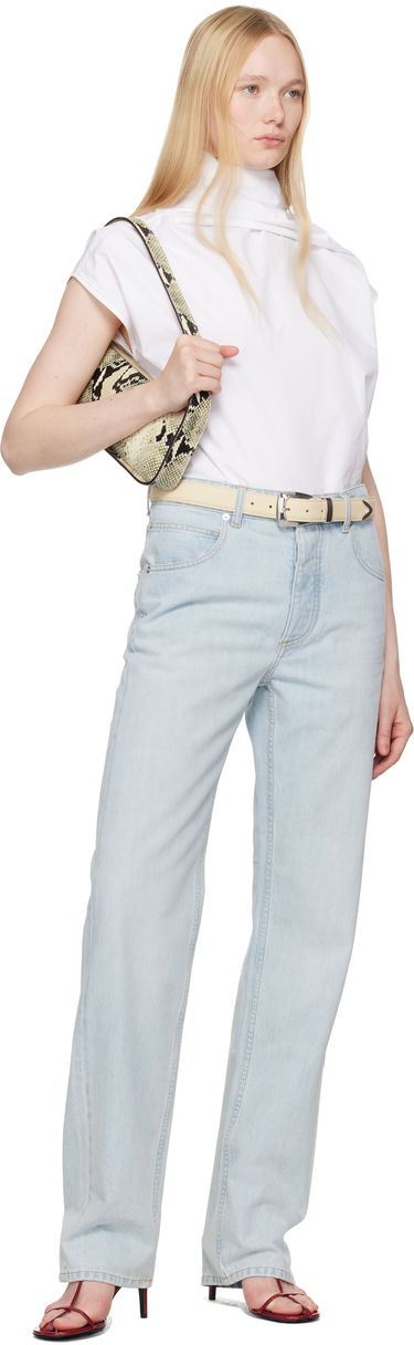 Opasok Khaite Khaite Benny Leather Belt Béžová | 10012-914, 2