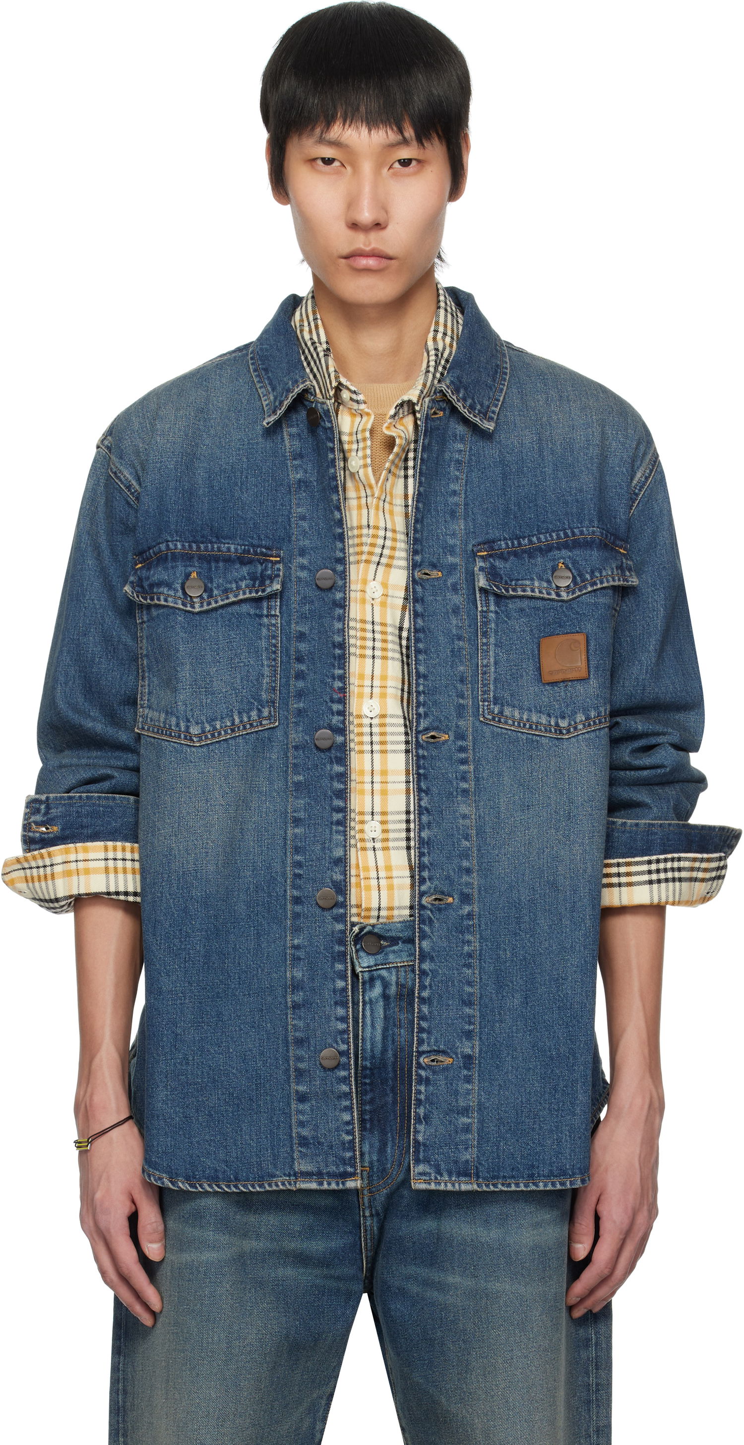 Košeľa Carhartt WIP Carhartt WIP Lincoln Denim Jacket Modrá | I034735, 0