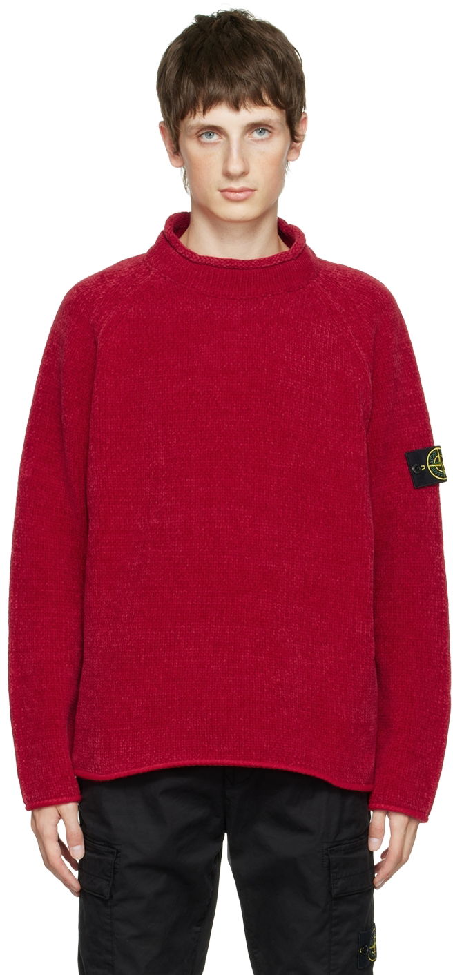 Sveter Stone Island Chenille Červená | 7715513A5, 0