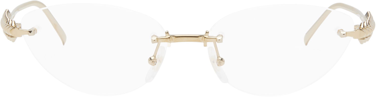 Slnečné okuliare Cartier Cartier 'Clash de Cartier' Cat Eye Glasses Metalická | CT0565O-001, 0