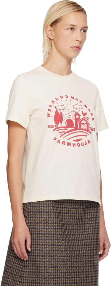 Tričko Max Mara Weekend Max Mara Farmhouse Graphic T-shirt Béžová | 2525976012600, 1