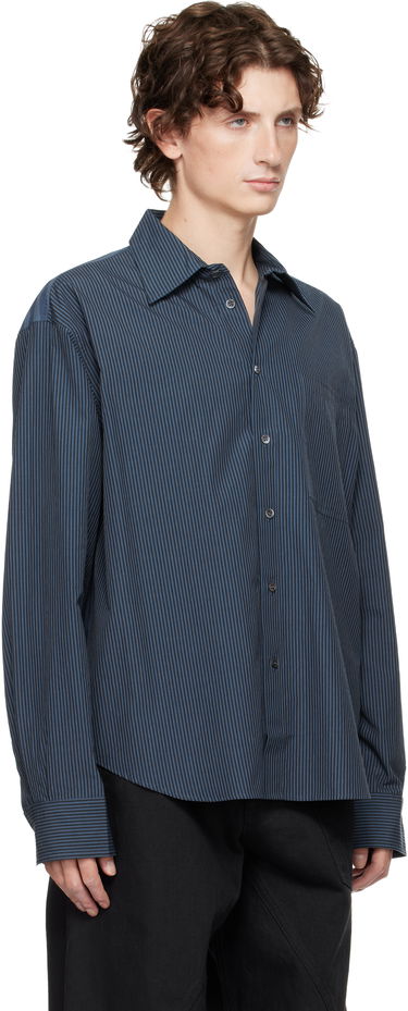 Košeľa JW Anderson Vertical Striped Long Sleeve Shirt Modrá | SH0370-PG1414, 1