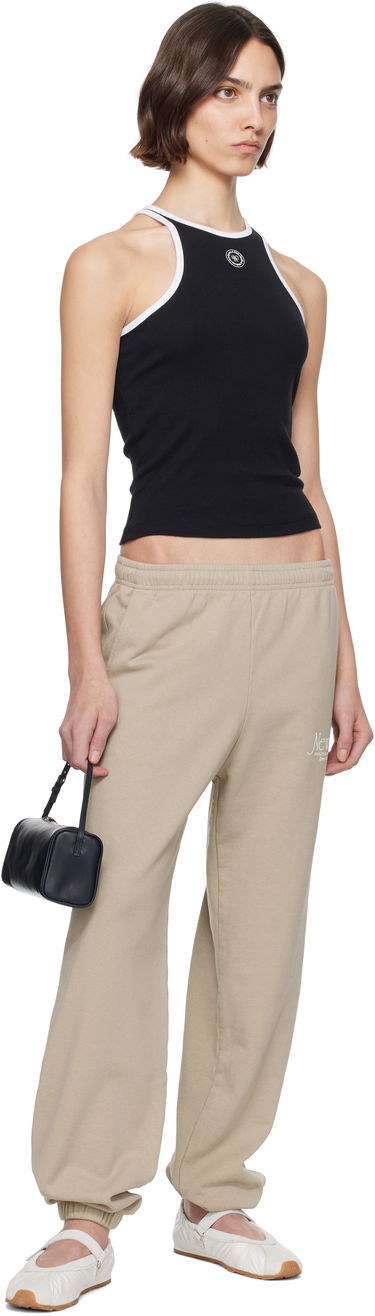 Tielko Sporty & Rich Sporty & Rich SRHWC Ribbed Tank Top Čierna | TO080622305BA01, 3
