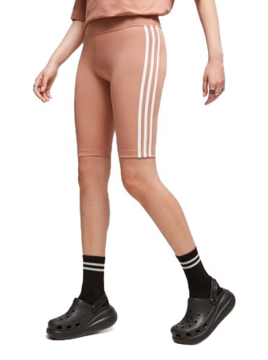 Šortky adidas Originals Adicolor Classics High-Waisted Short Tights Hnedá | IB7413