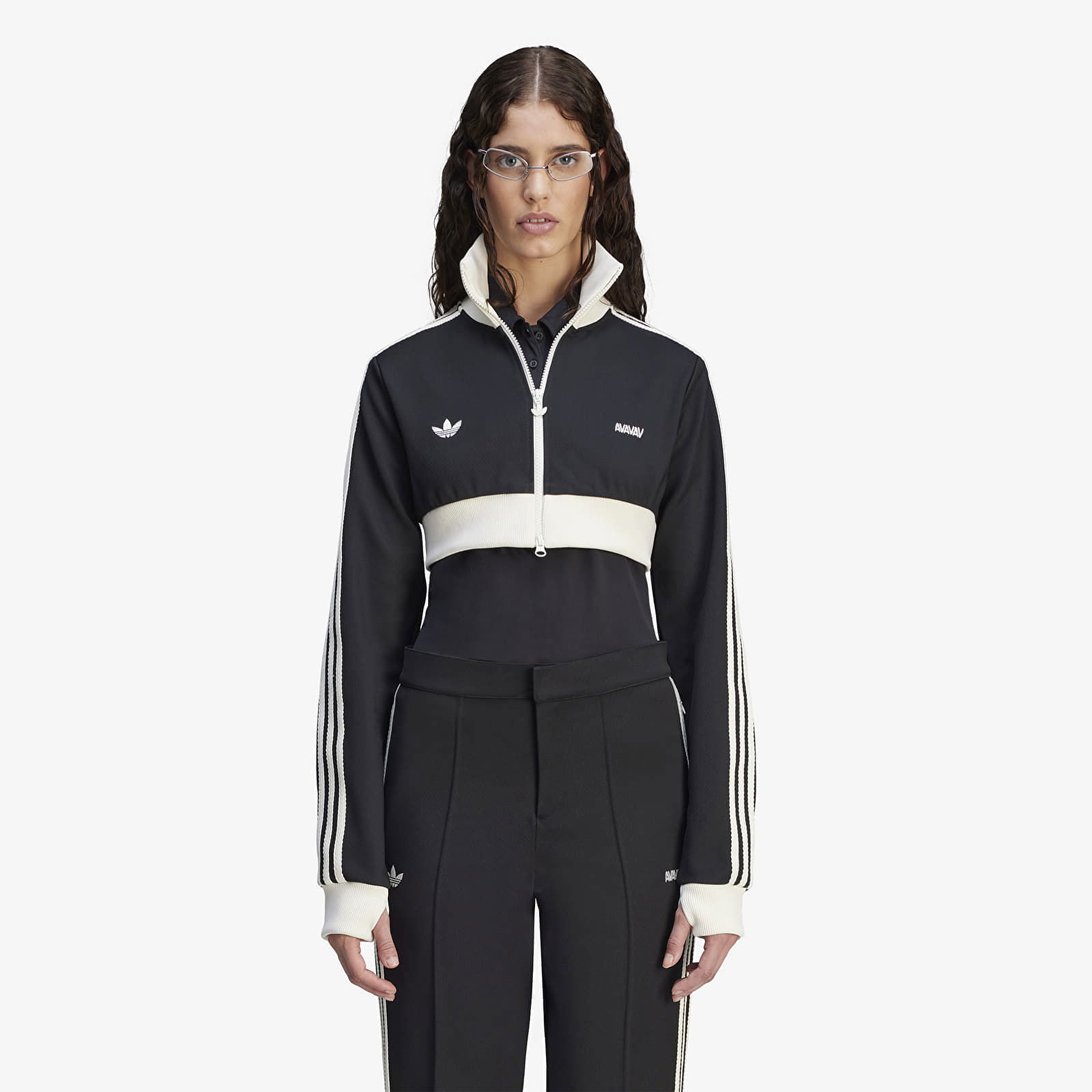 AVAVAV x Cropped Track Top Black