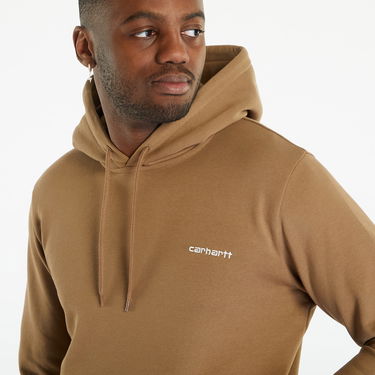Mikina Carhartt WIP Script Embroidery Hoodie Hnedá | I031243.1GMXX, 5