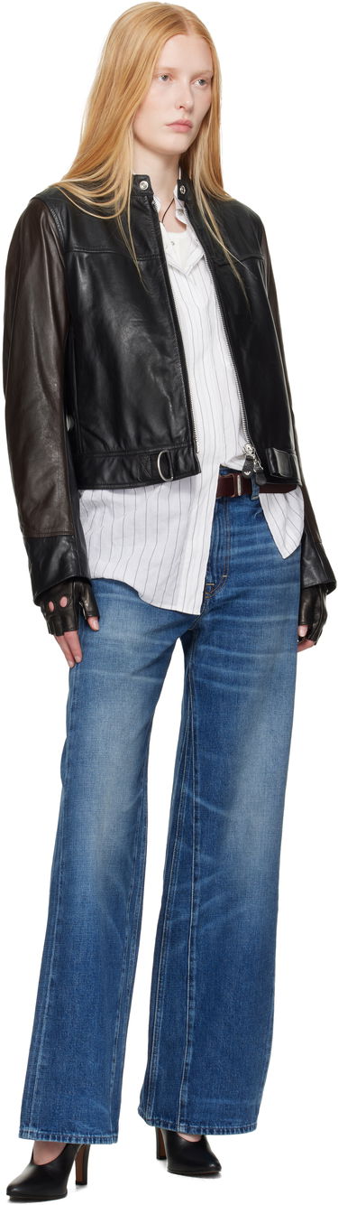 Rukavice OUR LEGACY Emporio Armani Fingerless Leather Gloves Čierna | WS2258TL, 2