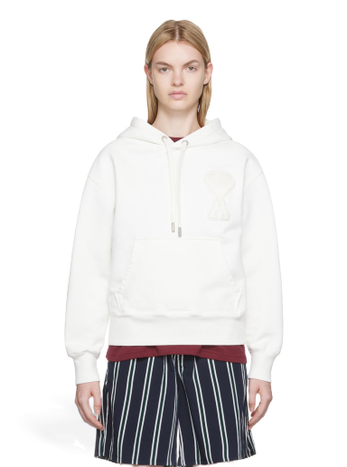 Mikina AMI SSENSE x Hoodie Biela | SPEUSW211.747