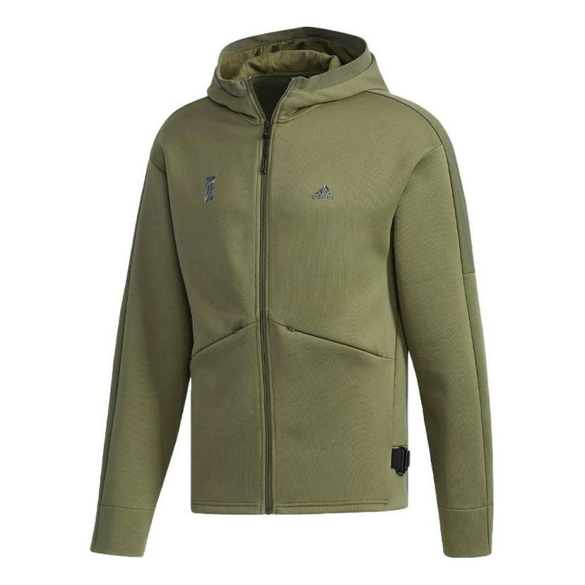 Mikina adidas Originals Martial Arts Series Knit Hooded Jacket Zelené | DM5237
