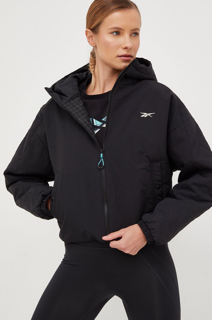 Prešívaná bunda Reebok Reebok Winter Jacket Čierna | HI6308, 0