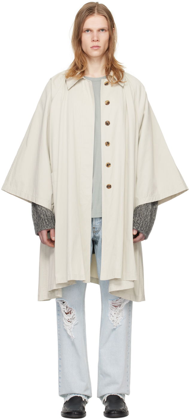 Kabáty The Row Beige Leinster Coat Biela | 595-W2971, 0