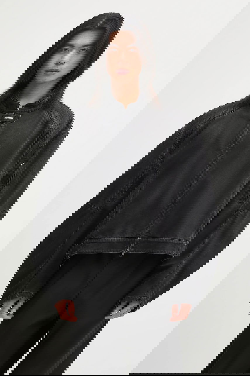Bunda VETEMENTS VETEMENTS Racing Denim Oversize Jacket Čierna | UH76DJ900B2, 0