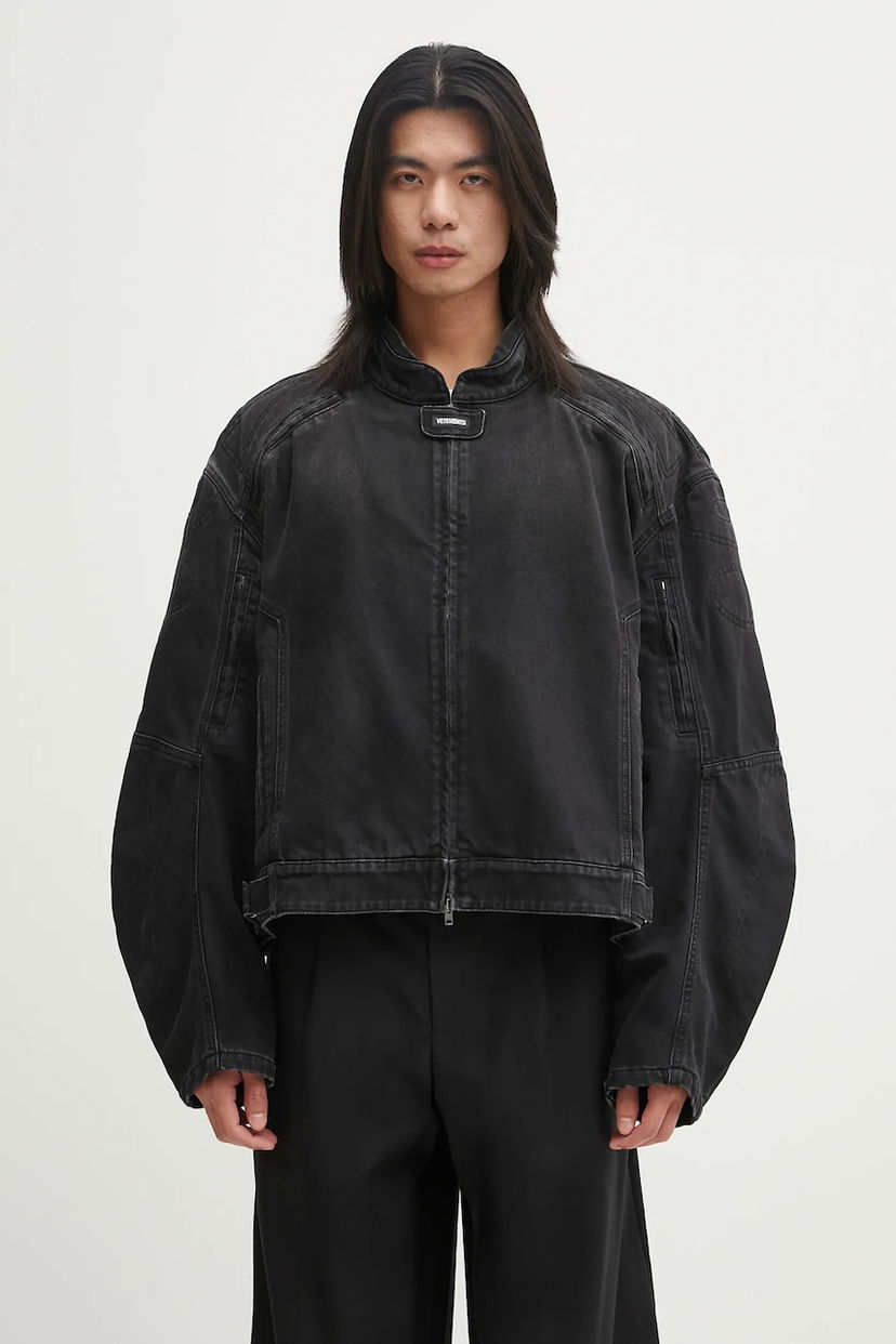 Bunda VETEMENTS VETEMENTS Racing Denim Oversize Jacket Čierna | UH76DJ900B2