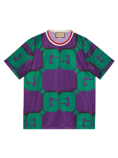 Tričko Gucci GG Print Mesh T-shirt Rôznofarebný | 733736 XJFAN 5542