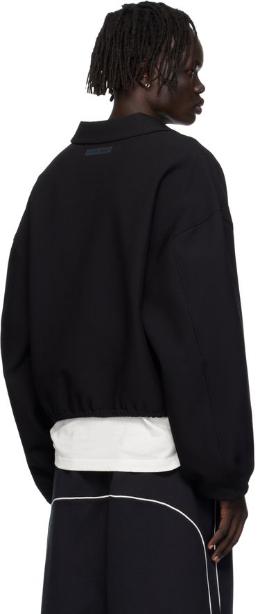 Bunda Fear of God ESSENTIALS Bonded Canvas Zip-Up Jacket Čierna | 202SP258060F, 2